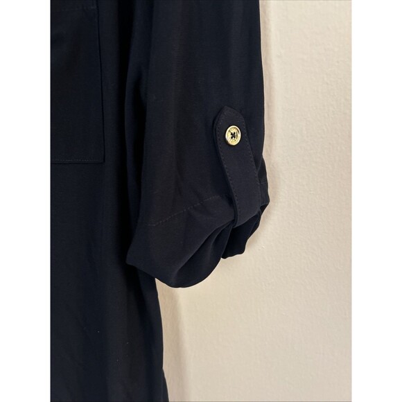 Anne Klein Black Mid-sleeve Top, Size Medium - Picture 5 of 7